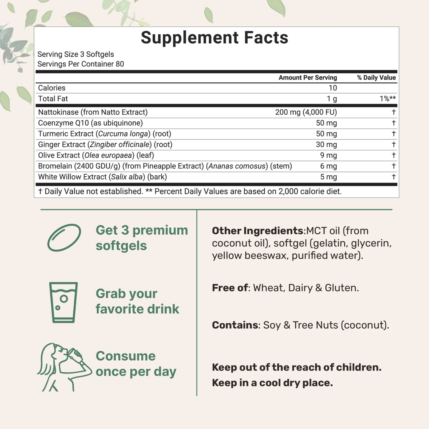 Nourivè Nattokinase Softgels