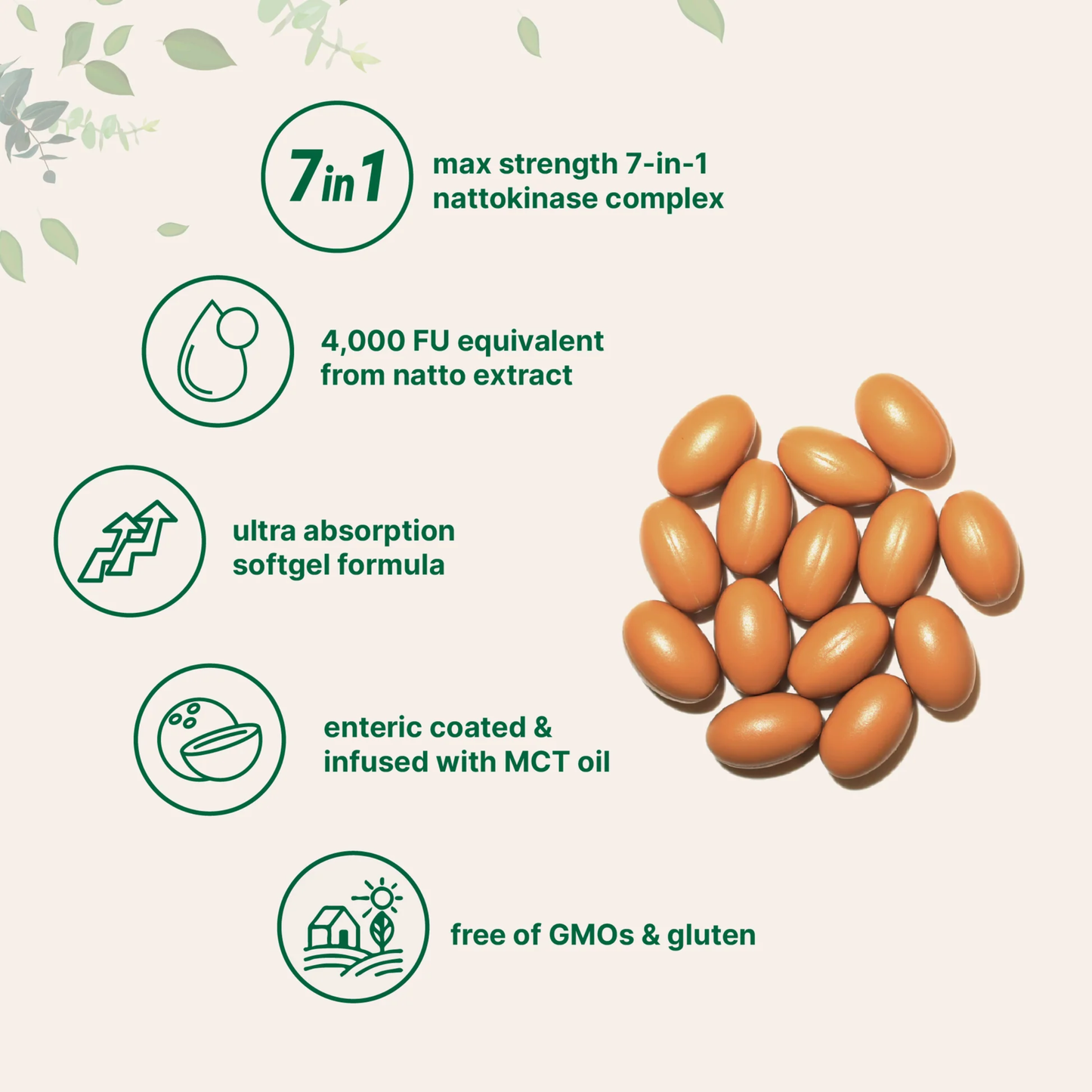 Nourivè Nattokinase Softgels
